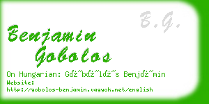 benjamin gobolos business card
